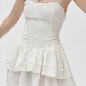 Free People Desk Drop Waist Mini Dress